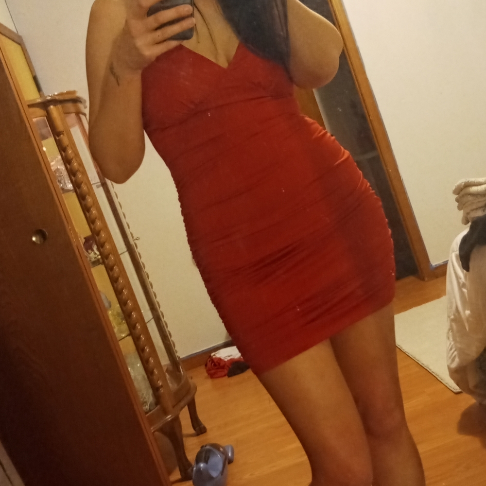 Elegant Red Bodycon Dress